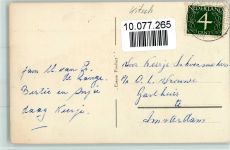 Hartelijk Gefeliciteerd - Junge beim Angeln - sign Dick H. Angeln 1959