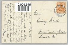 Schattenbild Künstler sign Tilly von Baumgarten Künstler 1917