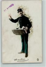 Amities - ca 1917 AK Postbote Foto AK