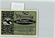 07570 O6519 Wünschendorf , Elster - Notgeld 50 Pf. Kirche St. Veit 1168