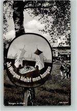 88239 W7988 Wangen im Allgäu - Birke mit Schild Kuh Foto Bulmer