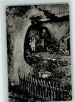 O6100 Meiningen Wolf Zaun Sandsteinhöhle Rotkäppchen