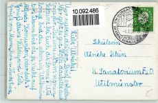 57299 W5909 Burbach , Siegerl - Gesamtansicht Ortsschild