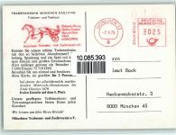 W8000 Daglfing Abendrennen beleuchtet Trabrennbahn Pferderennen 1979