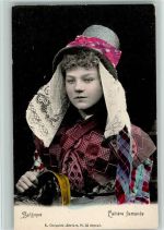 Belgien Tracht - Laithere flamande 1900 AK Spitze (Klöppeln)