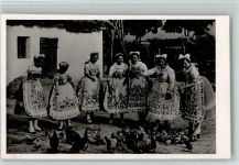 Kollotschau Kalocsa Girls aus Kalocsa Trachten Ungarn 1938 Foto AK