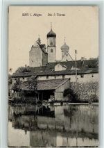 88316 W7972 Isny im Allgäu Gebrauchsspuren Die drei Türme