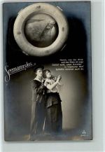 Photochemie Serie 3066-6 Seemannslos AK Matrosenliebe 1915 Foto AK