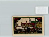 39261 O3400 Zerbst - Notgeld Marktszene