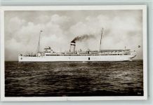 Hapag Seebäderdienst - Schnelldampfer "Kaiser" Foto AK Seebäderschiff 1928 Gebrauchsspuren