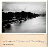 25541 W2212 Brunsbüttelkoog FOTO KEINE AK Schleuse Fähre Foto montiert auf Karton