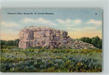 Pompeys Pillar, Along No. 10, Central Montana Gesteinsformation