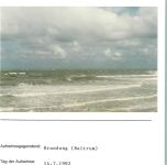 26579 W2985 Baltrum FOTO KEINE AK Brandung Foto montiert auf Karton