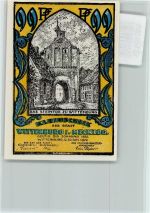 19243 O2823 Wittenburg , Meckl - Notgeldschein 99 Pfennig Steintor