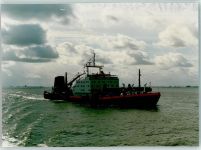 26757 W2972 Borkum FOTO KEINE AK Schiff mit Bagger