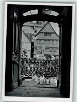 W6420 Lauterbach (Hessen) Blick aus dem Hohhaus Löwendenkmal Tauben Mandt