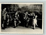 'Volksmusik - Ziehharmonika, Cello - Trachten AK Musikgruppe 1937 Foto AK