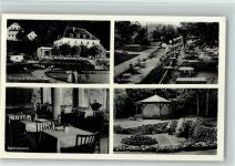 93077 W8403 Bad Abbach - Kurhaus-Waldfrieden Innenaufnahme Speisesaal Schwefelquelle Terrasse 4-Bildaufnahme