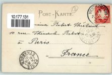 Angst vor der Biene - Kind steht auf der Leiter AK Biene 1901 Künstlerkarte