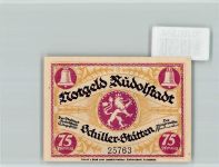 07407 O6820 Rudolstadt - Notgeld Schillers Wohnung Brautpaar