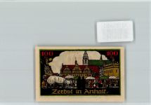 39261 O3400 Zerbst - Notgeld Marktszene