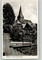 32312 W4990 Lübbecke , Westf - Blick auf die Kirche