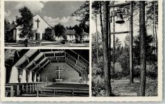 32339 W4992 Espelkamp - Martinskirche Innenansicht Kirchenglocke