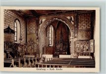 97956 W6977 Gamburg , Tauber - Kath. Kirche Innenaufnahme