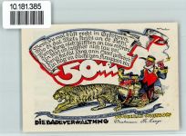 18347 O2598 Ostseebad Wustrow - Notgeld Reutergeld Segelschiff Tiger