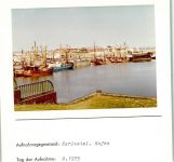 26409 W2944 Harlesiel , Ostfriesl FOTO KEINE AK Hafen Foto montiert auf Karton