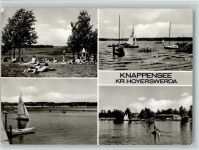 02977 O7700 Hoyerswerda - Knappensee Badestrand Segelboote 4-Bildaufnahme