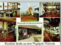 29664 W3030 Walsrode - Vogelpark Rosencafé mit Bockwundmühle