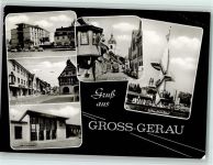 64521 W6080 Groß-Gerau Gebrauchsspuren Stadthaus Altes Rathaus Bahnhof Kirchstrasse Schwimmbad
