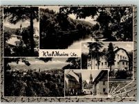 04736 O7305 Waldheim , Sachs - Rückseite mit Abschürfungen bzw Kleberesten