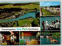 36275 W6437 Kirchheim , Hess - Rückseite mit Abschürfungen bzw Kleberesten Campingplatz See Park