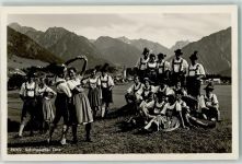 W8980 Oberstdorf Schuhplattler Tanz AK Volkstanz 1938 Foto AK