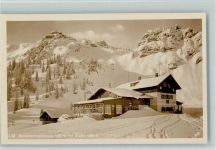 83727 W8162 Bodenschneidhaus b Schliersee - Bodenschneidhaus mit Gipfel Winteraufnahme