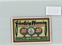 07387 O6842 Krölpa b Pößneck - Notgeld Schloss Brandenstein Burg Ranis Pinsenberg Stadtwappen