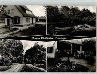 29646 W3045 Behringen , Kr Soltau - Pension Waldfrieden Terrasse Garten 4-Bildaufnahme