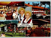 W8216 Reit im Winkl Maria und Margot Hellwig - Hotel "Zum Kuhstall" Schlagersänger