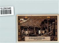 06749 O4400 Bitterfeld - Notgeld 50 Pfennig Kohleschacht