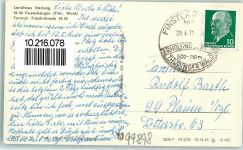 99898 O5803 Finsterbergen Gebrauchsspuren Landhaus Hartung