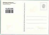91349 W8551 Egloffstein - Wildgehege Hundshaupten Hängebauchschweine Rückseite mit Abschürfungen bzw Kleberesten