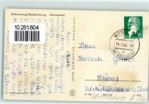 19243 O2823 Wittenburg , Meckl - Marktplatz Pferdefuhrwerke Rückseite mit Abschürfungen bzw Kleberesten