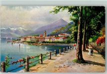 22021 Bellagio Künstlerkarte Bellagio sul Lago di Como