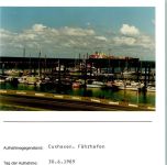 27472 W2190 Cuxhaven FOTO KEINE AK Alte Segler Fährhafen Foto montiert auf Karton