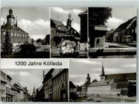 99625 O5234 Kölleda - Rathaus Wippertsbrunnen Straße der DSF Roßplatz