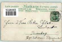 AK mit Glimmerauflage Pfingsten Libelle Kinder Jugendstil Insekt 1902 Gebrauchsspuren