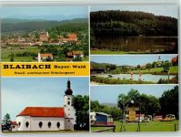 93476 W8491 Blaibach - Wallfahrtskirche Mariä Himmelfahrt Schwimmbad Campingplatz