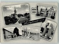 48565 W4430 Borghorst , Westf - Schwimmbad Postamt Rathaus Ehrenmal